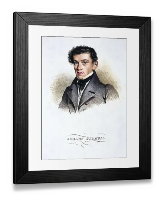 Framed Print : Johann Baptist Strauss (also Johann Strauss) Framed Print : Johann Baptist Strauss (also Johann Strauss)
