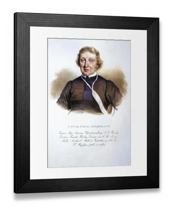 Framed Print : Peter Ackermann (1771-1831), Austrian theologian Framed Print : Peter Ackermann (1771-1831), Austrian theologian