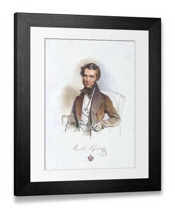 Framed Print : Karol Jozef Lipinski, Karl Lipinski (born 30 October 1790 in Radzyn Podlaski)