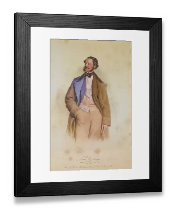 Framed Print : Paul Nikolaus (Paolo Nikola) Taglioni (born 12 January 1808 in Vienna)