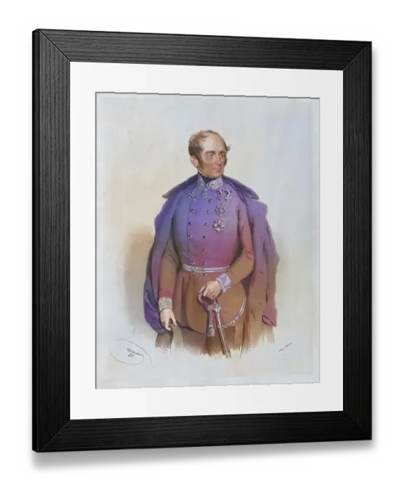 Framed Print : Baron Anton Piret de Bihain, 1785