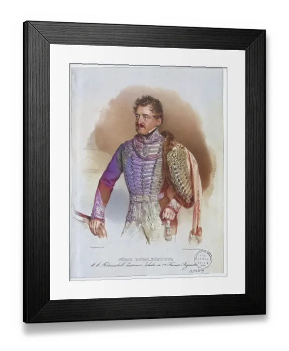 Framed Print : Heinrich LXIV Reuss (born 31 March 1787 in Koestritz)