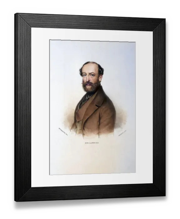 Framed Print : Rudolf Graf Apponyi von Nagyappony (born 1 August 1812 in Karlsruhe)