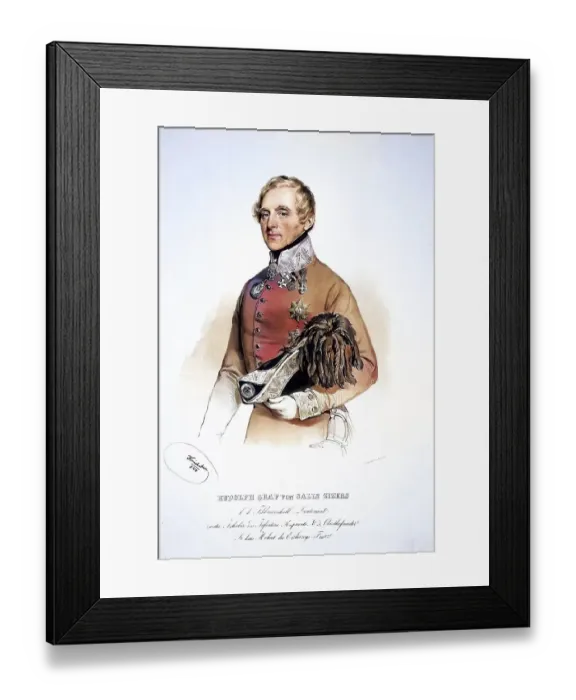 Framed Print : Rudolf Salis-Zizers (1779-1840)
