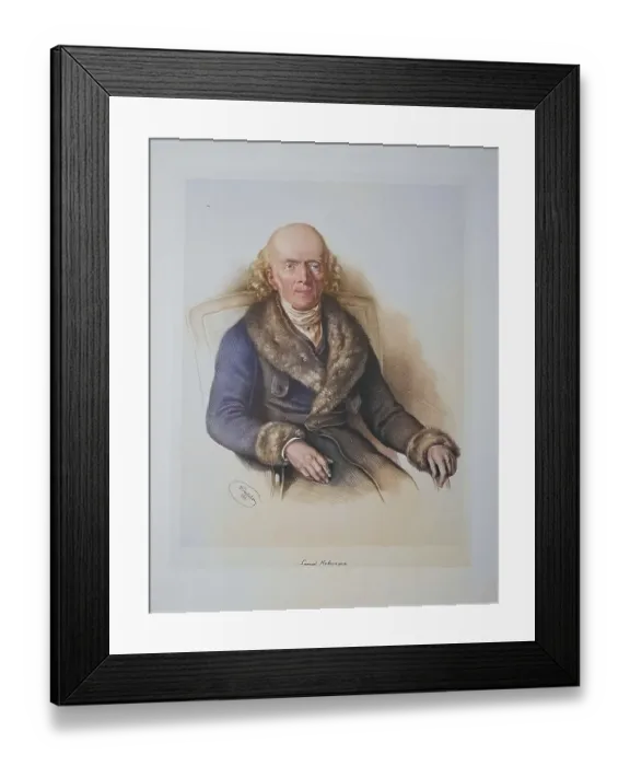 Framed Print : Christian Friedrich Samuel Hahnemann (born 10 April 1755 in Meissen)