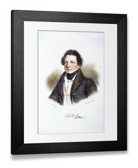 Framed Print : Sebastian Binder (1792 in Prague)