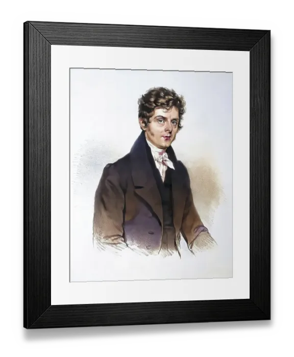 Framed Print : Simon Ploessl (1794-1868), Austrian optician Framed Print : Simon Ploessl (1794-1868), Austrian optician