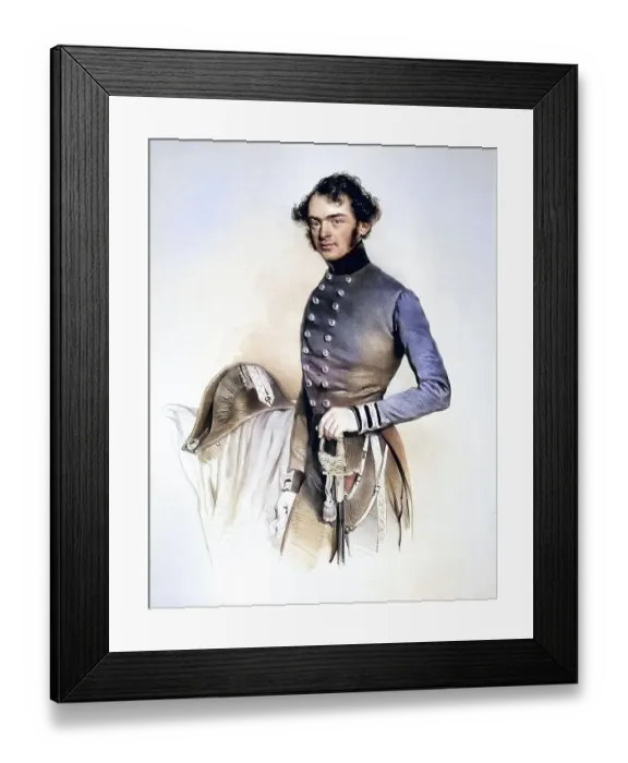 Framed Print : Simon Deer, Dr med. (1805-1890)