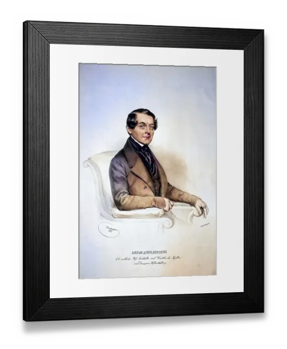 Framed Print : Theodor Pavlovic (1804-1854), Serbian writer