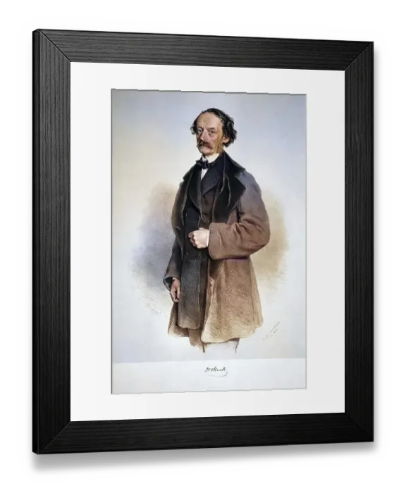 Framed Print : Theodor Scheibe (1820-1881), Austrian writer Framed Print : Theodor Scheibe (1820-1881), Austrian writer