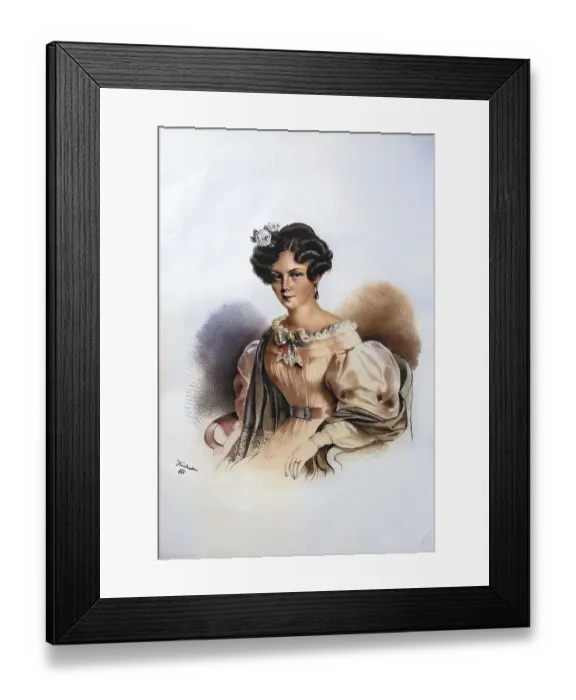 Framed Print : Therese Krones (1801-1830), Austrian actress