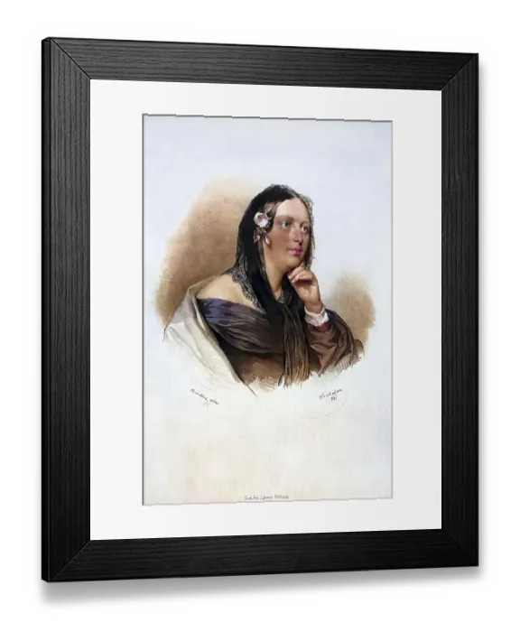 Framed Print : Therese von Bacheracht, nee von Struve