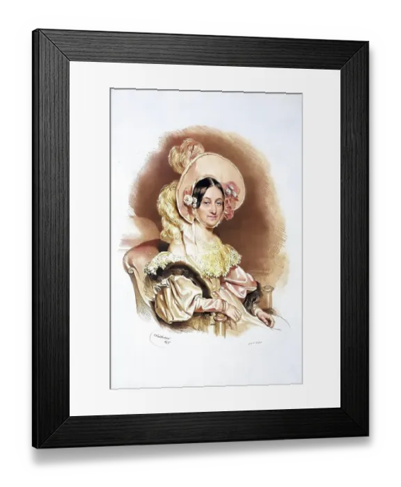 Framed Print : Therese von Hofmannsthal, nee Schefteles (1777)