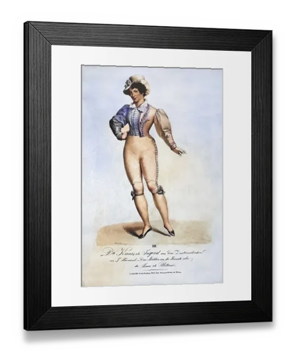 Framed Print : Therese Krones (born 7 October 1801 in Freudenthal)