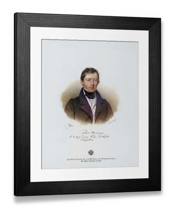 Framed Print : Tobias Haslinger (born 1 March 1787 in Zell bei Zellhof)
