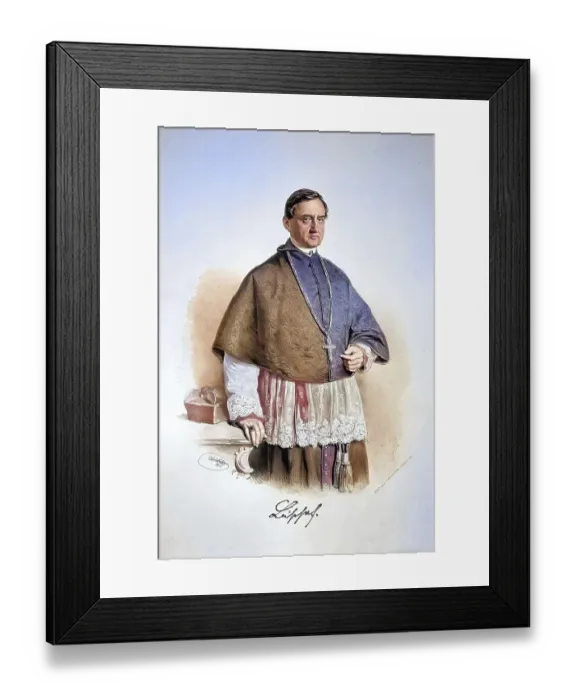 Framed Print : Vinzenz Gasser (1809-1879), Bishop of Brixen Framed Print : Vinzenz Gasser (1809-1879), Bishop of Brixen