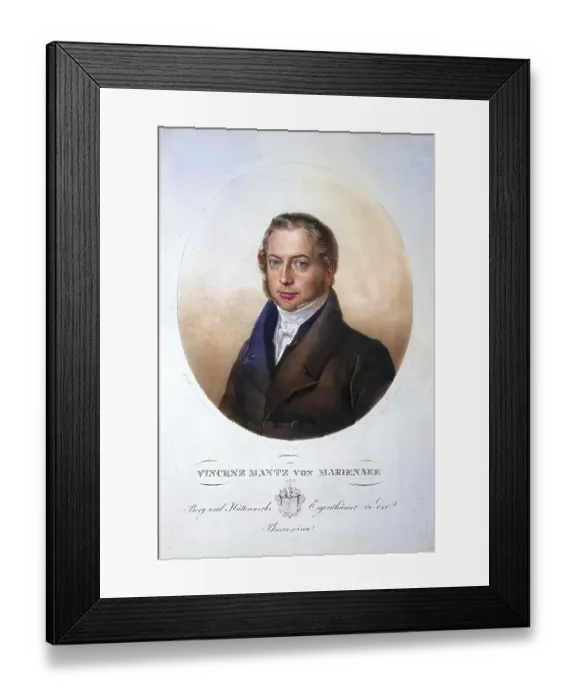 Framed Print : Vinzenz Mantz (1760-18227), smelter and mine owner in Bukovina Framed Print : Vinzenz Mantz (1760-18227), smelter and mine owner in Bukovina