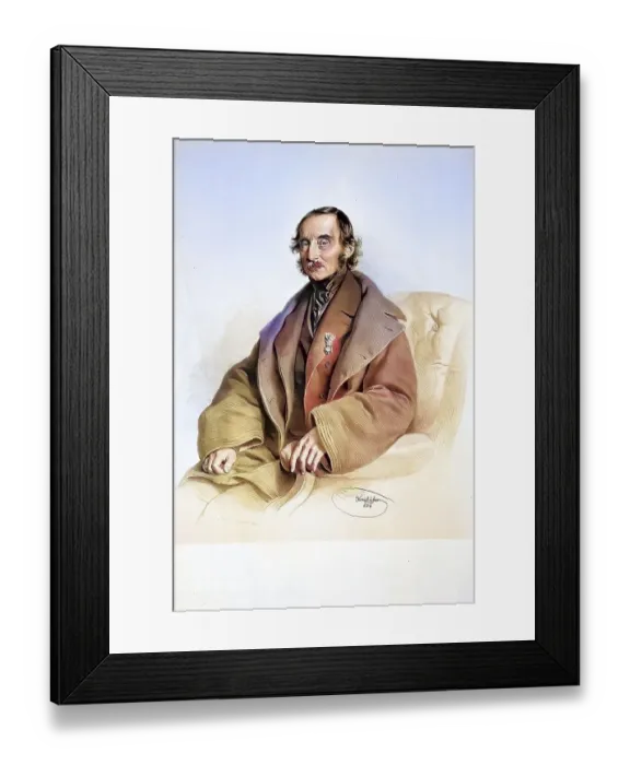 Framed Print : Joseph Edler von Weittenhiller (born 28 July 1787 in Vienna)