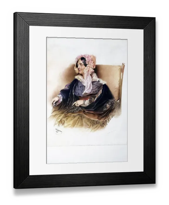 Framed Print : Wilhelmine Princess Kinsky, nee Colloredo-Mansfeld (1804-1871)