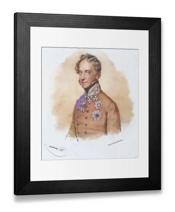 Framed Print : Prince Alfred Candidus Ferdinand zu Windisch-Graetz (born 11 May 1787 in Brussels)