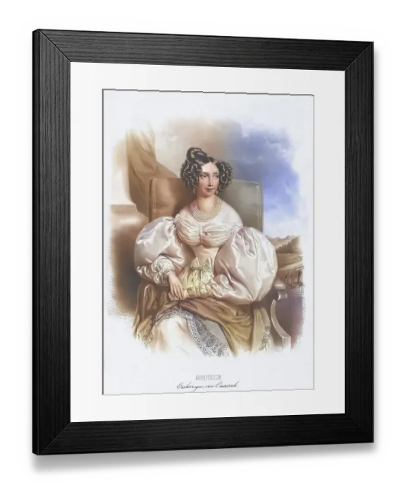Framed Print : Archduchess Sophie (1805-1872) Princess of Bavaria