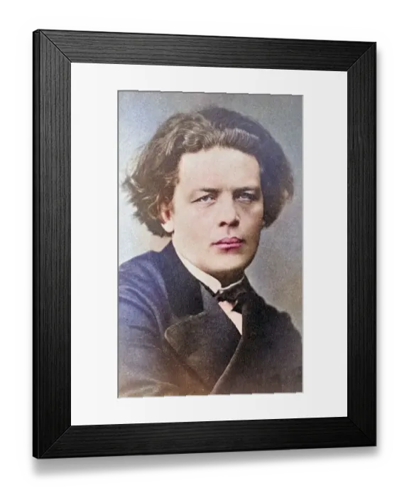 Framed Print : Anton Grigorjewitsch Rubinstein 1829 to 1894 Russian pianist