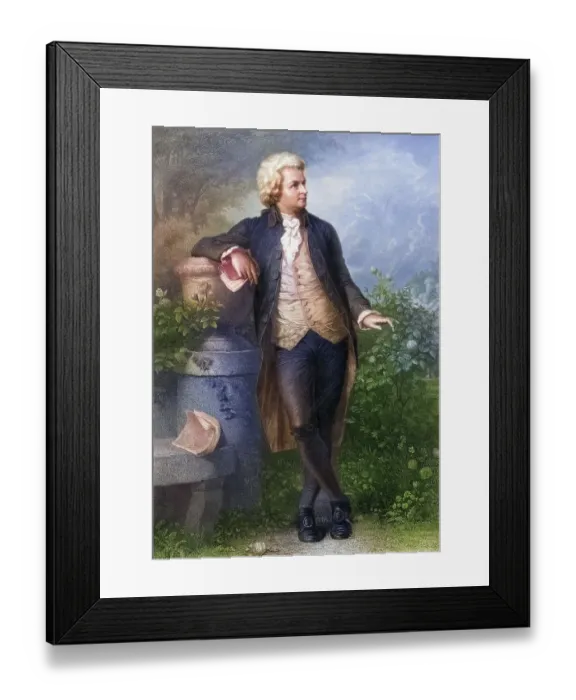 Framed Print : Wolfgang Amadeus Mozart 1756 1791 Austrian composer and musician