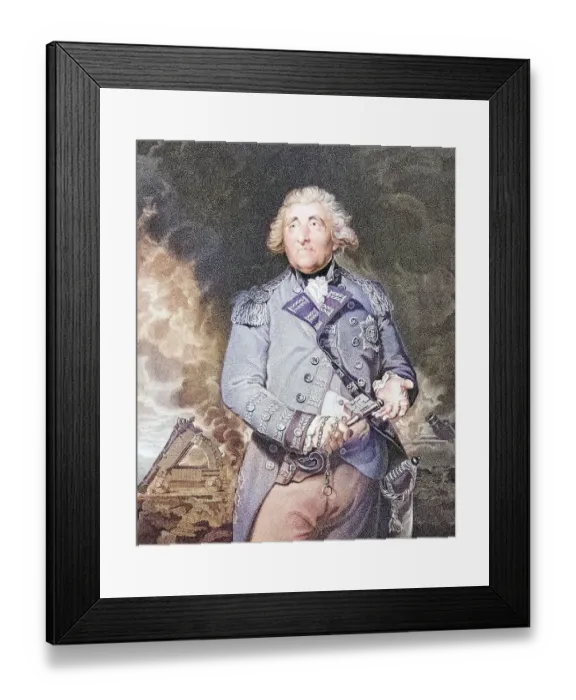 Framed Print : George Augustus Elliott, Lord Heathfield Framed Print : George Augustus Elliott, Lord Heathfield