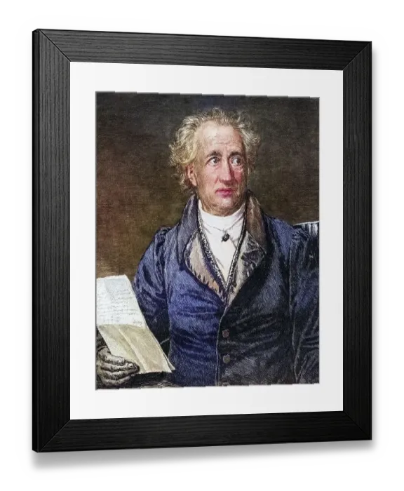 Framed Print : Johann Wolfgang von Goethe, 1749-1832