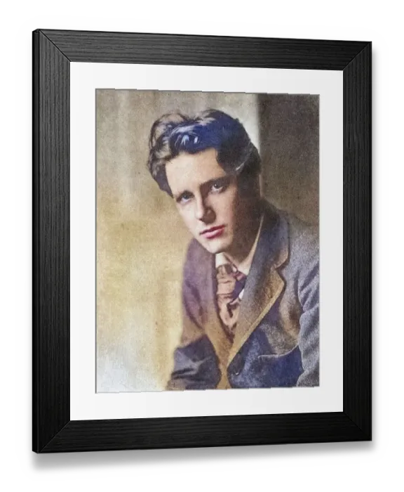 Framed Print : Rupert Brooke, 1887-1915, English poet