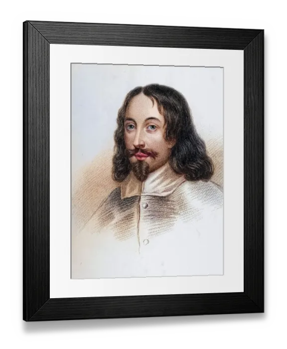 Framed Print : Sir Thomas Browne, 1605-1682, English physician and essayist