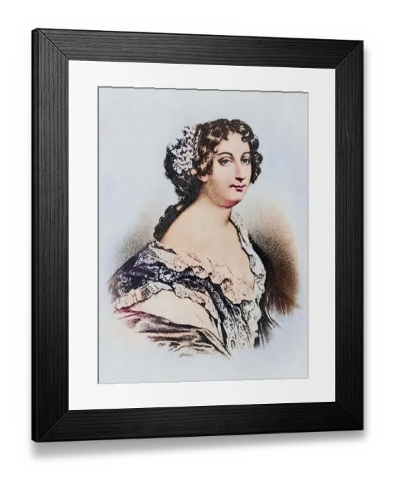 Framed Print : Catherine Marie de Lorraine, Duchess of Montpensier