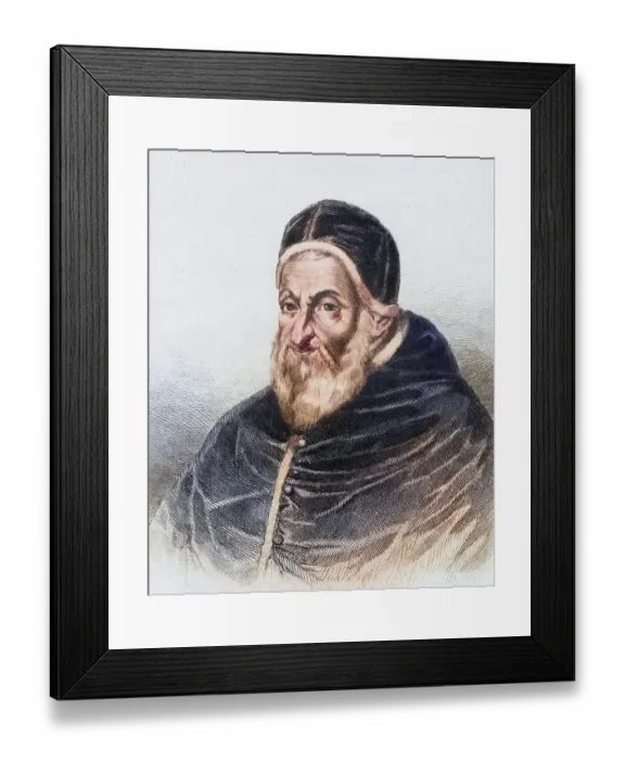 Framed Print : Sixtus V, born Felice Peretti Montalto