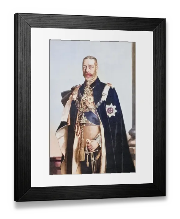 Framed Print : George V, 1865 to 1936, full name: George Frederick Ernest Albert