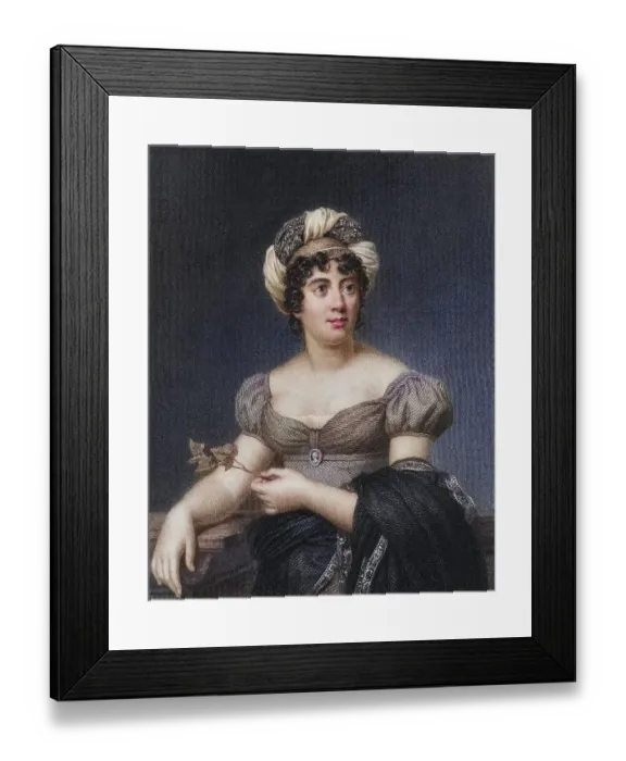 Framed Print : Germaine de Stael (1766-1817) French writer