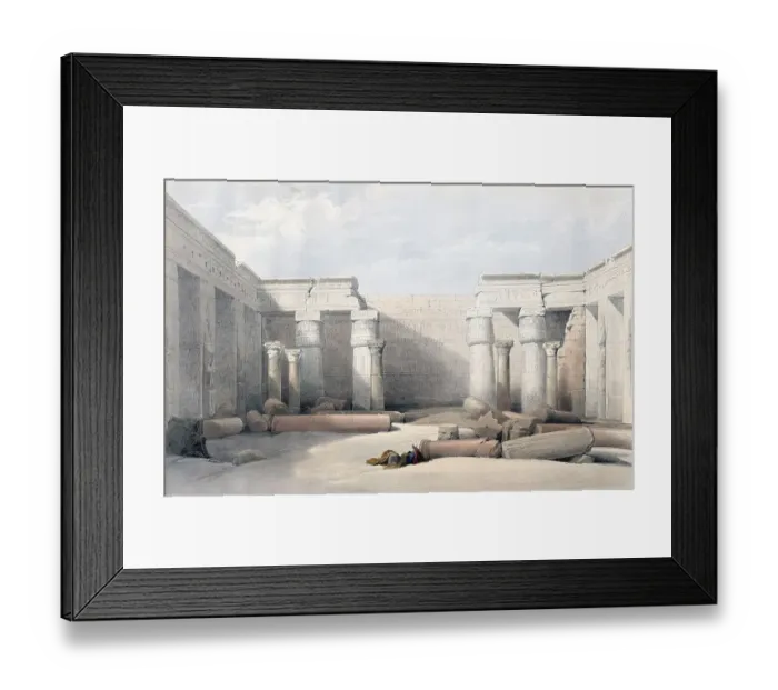 Framed Print : Medinet Abou, Medinet Habu, Thebes