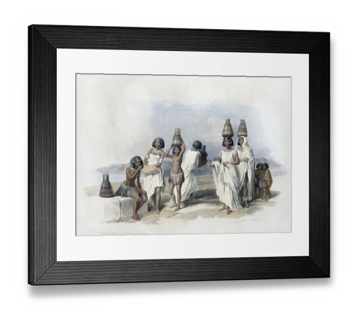 Framed Print : Nubian Women at Kortie on the Nile Framed Print : Nubian Women at Kortie on the Nile