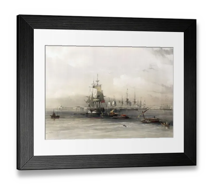 Framed Print : The city of Alexandria in 1849