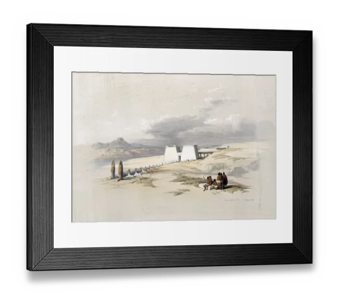 Framed Print : Approach to the temple of Wady Sabua