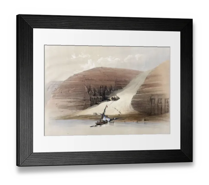 Framed Print : Excavated temple of Aboosimble