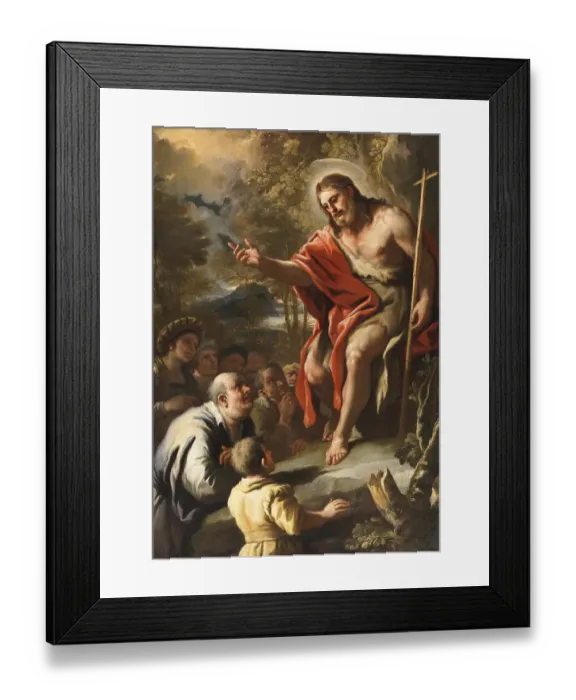 Framed Print : Saint John Preaching in the Wilderness