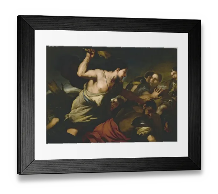 Framed Print : Samson slaying the Philistines