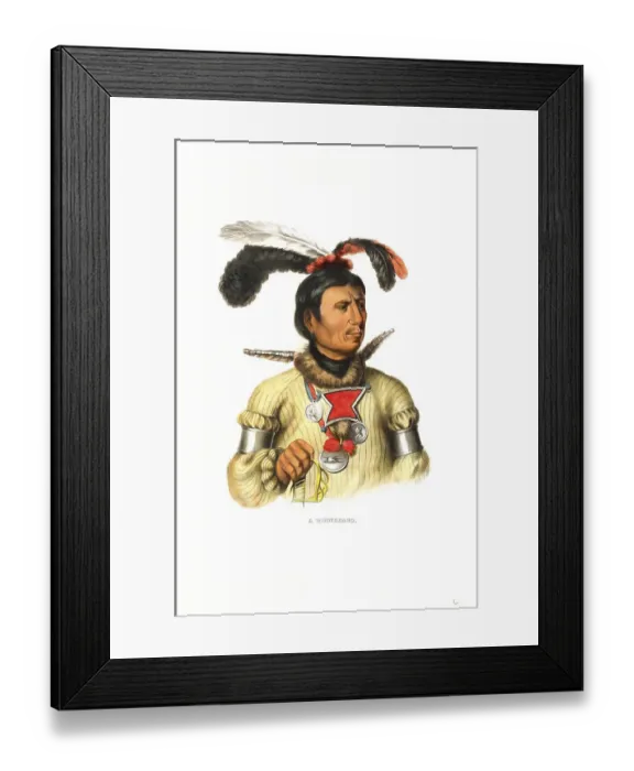 Framed Print : Indians, Native Americans, Winnebago or Ho-Chunk Framed Print : Indians, Native Americans, Winnebago or Ho-Chunk