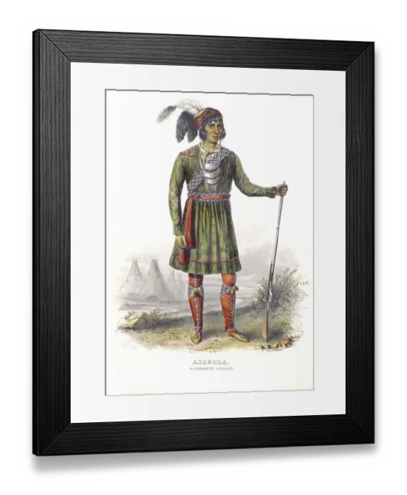 Framed Print : Indians, Native Americans, Asseola