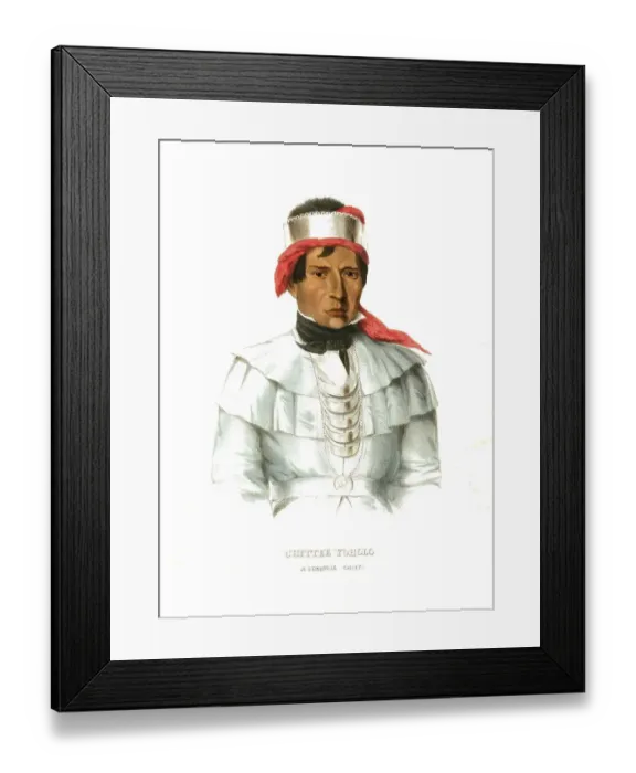 Framed Print : Indians, Native Americans, Chittee-Yoholo Framed Print : Indians, Native Americans, Chittee-Yoholo