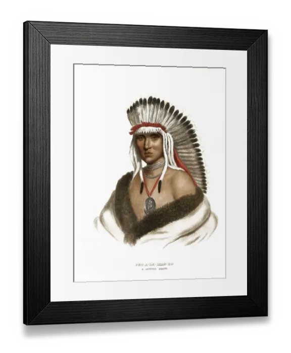 Framed Print : American Indian, Native American