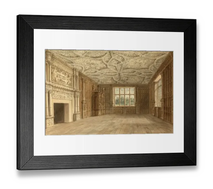Framed Print : Interior view of the Drawing Room