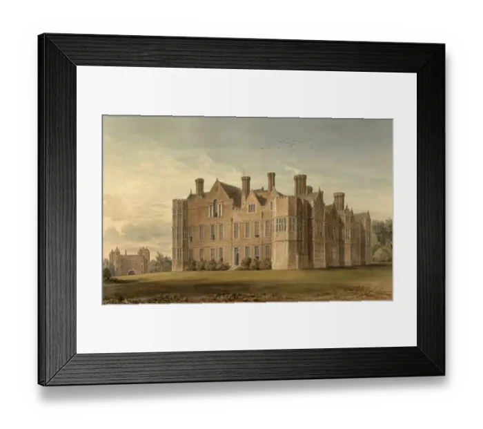 Framed Print : North East View of Burton Agnes Framed Print : North East View of Burton Agnes