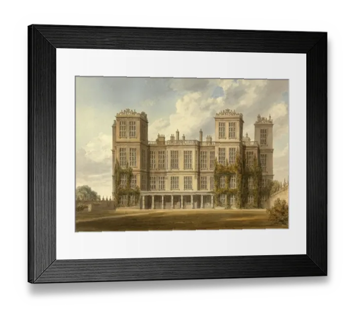 Framed Print : North View of Hardwick Hall, Derbyshire