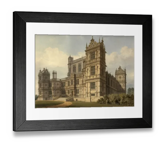 Framed Print : North West View of Wollaton Hall Framed Print : North West View of Wollaton Hall